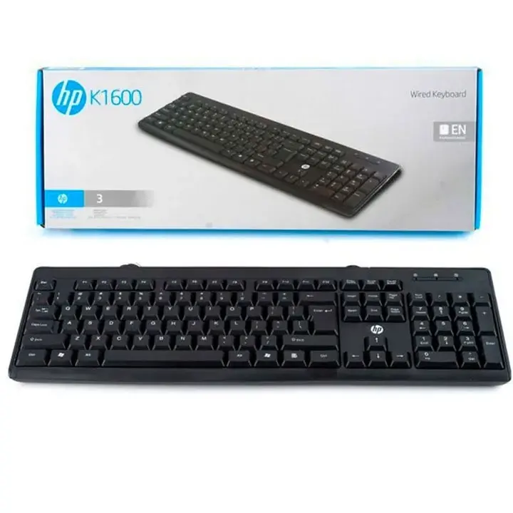 HP K-1600 Keyboard - Black, Maintains original shine