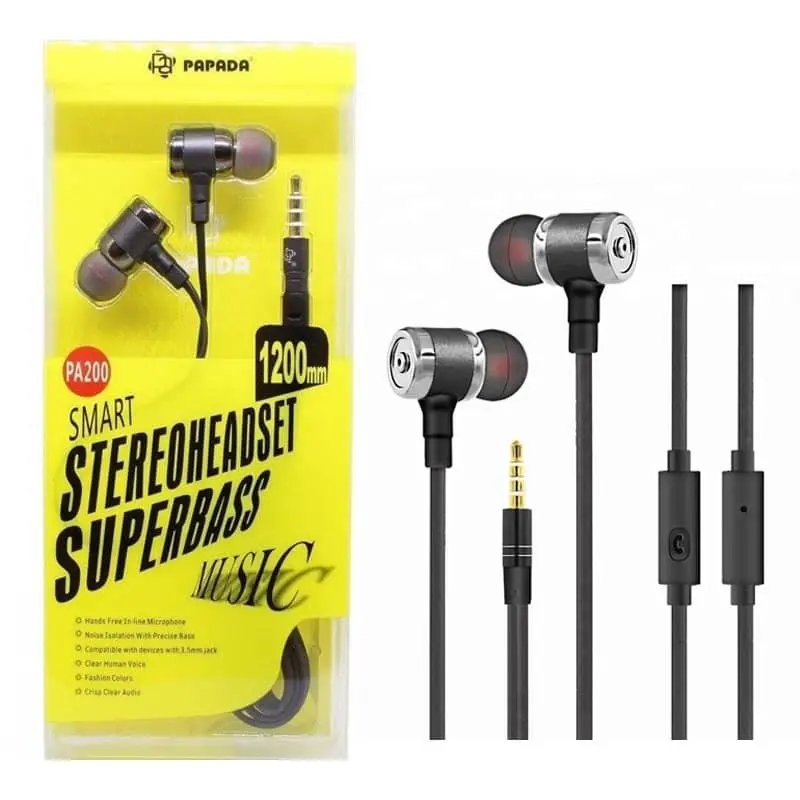 Papada Smart Stereo PA200 Super Bass Earphones